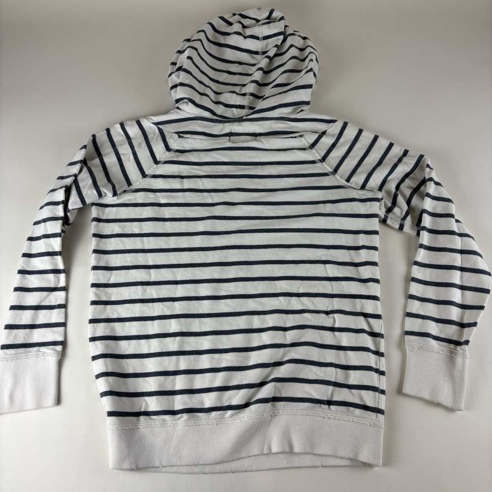 American Eagle Outfitters Eagle Fleece Striped Pullover Hoodie Size Medium - Picture 4 of 8